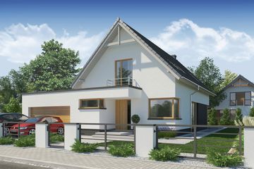  Projekt domu Ines 2 PS (WRW1247) - projekt domu parterowego z poddaszem - Zdjęcie 1