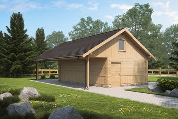  Projekt budynku gospodarczego BG6 - Zagroda (WAI1391) - projekt budynku parterowego - Zdjęcie 1