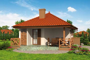  Projekt domu letniskowego Vigo dom letniskowy (SLN1459) - projekt domu letniskowego parterowego - Zdjęcie 3