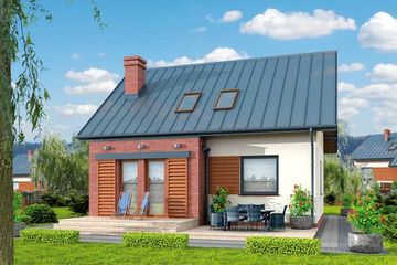  Projekt domu Miluza (SLN1578) - projekt domu parterowego z poddaszem - Zdjęcie 3