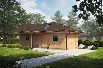  Projekt budynku gospodarczego BG9 (WAI1396) - projekt budynku parterowego - Zdjęcie 1