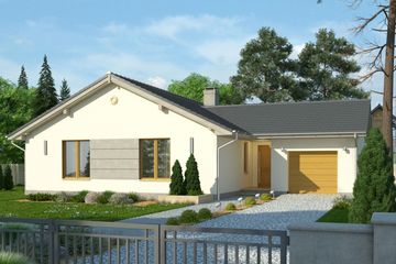  Projekt domu Kalambur (WRN1282) - projekt domu parterowego - Zdjęcie 2