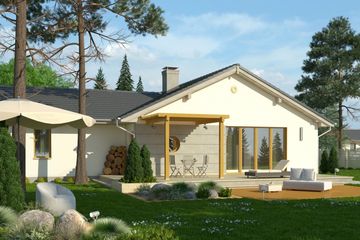  Projekt domu Kalambur (WRN1282) - projekt domu parterowego - Zdjęcie 1