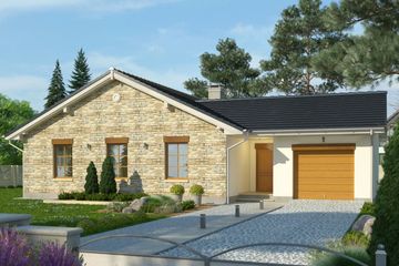  Projekt domu Euforia (WRN1284) - projekt domu parterowego - Zdjęcie 1