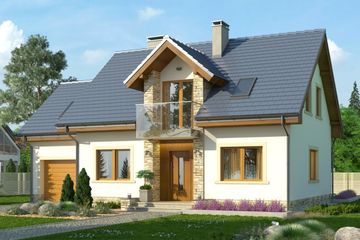  Projekt domu Estyma 2 (WRN1285) - projekt domu parterowego z poddaszem - Zdjęcie 3