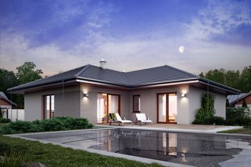  Projekt domu Nika 2 (BSE1081) - projekt domu parterowego - Zdjęcie 2
