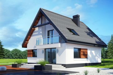  Projekt domu Lolek N 2G (BSB1099) - projekt domu parterowego z poddaszem - Zdjęcie 3