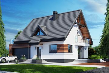  Projekt domu Lolek N 2G (BSB1099) - projekt domu parterowego z poddaszem - Zdjęcie 4