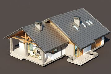  Projekt domu Maja II 2G+ (BSB1082) - projekt domu parterowego z poddaszem - Zdjęcie 5