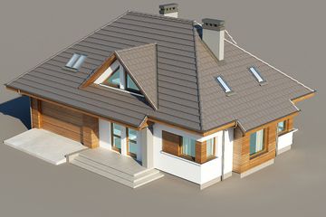  Projekt domu Reksio 2G+ (BSB1080) - projekt domu parterowego z poddaszem - Zdjęcie 5