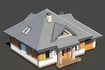  Projekt domu Sindbad N (BSB1086) - projekt domu parterowego z poddaszem - Zdjęcie 5