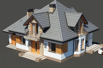  Projekt domu Śnieżka N (BSB1088) - projekt domu parterowego z poddaszem - Zdjęcie 5