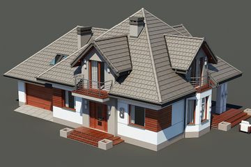  Projekt domu Śnieżka N 2G (BSB1089) - projekt domu parterowego z poddaszem - Zdjęcie 5