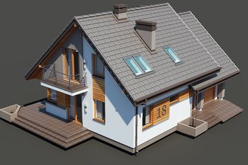  Projekt domu Tomcio (BSB1090) - projekt domu parterowego z poddaszem - Zdjęcie 5