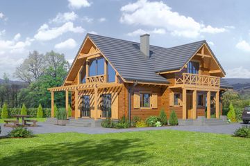  Projekt domu Koralowo dw-01 (KRP1797) - projekt domu parterowego z poddaszem - Zdjęcie 1