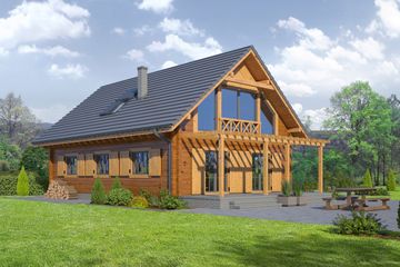  Projekt domu Koralowo dw-01 (KRP1797) - projekt domu parterowego z poddaszem - Zdjęcie 2