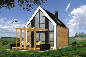  Projekt domu Delta (WRH1175) - projekt domu parterowego z poddaszem - Zdjęcie 3