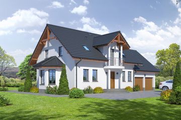  Projekt domu Mirów 6-01 (KRP1815) - projekt domu parterowego z poddaszem - Zdjęcie 1