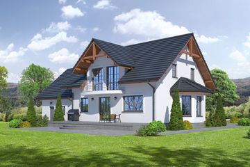  Projekt domu Mirów 6-01 (KRP1815) - projekt domu parterowego z poddaszem - Zdjęcie 2