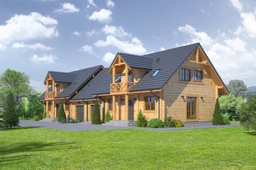  Projekt domu Milicz ab dw (KRP1822) - projekt domu parterowego z poddaszem - Zdjęcie 1