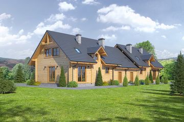  Projekt domu Milicz ab dw (KRP1822) - projekt domu parterowego z poddaszem - Zdjęcie 2