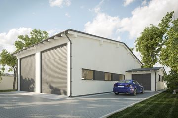  Projekt garażu G251 - Budynek garażowy (PRA1275) - projekt garażu parterowego - Zdjęcie 1
