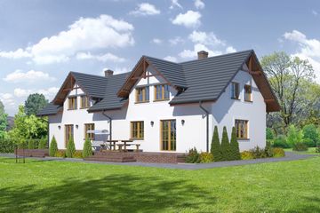  Projekt domu Mirów 88-01 (KRP1836) - projekt domu parterowego z poddaszem - Zdjęcie 2