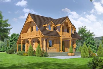  Projekt domu Gaik sudecki dw-01 (KRP1838) - projekt domu parterowego z poddaszem - Zdjęcie 2