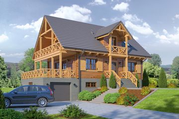  Projekt domu Milicz 9 dw-01 (KRP1840) - projekt domu parterowego z poddaszem - Zdjęcie 1