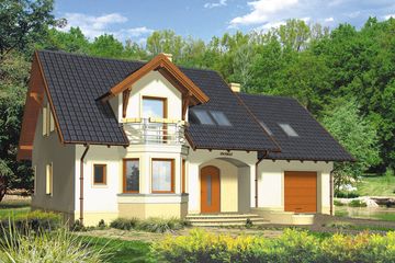  Projekt domu Akira I (WRH1180) - projekt domu parterowego z poddaszem - Zdjęcie 3