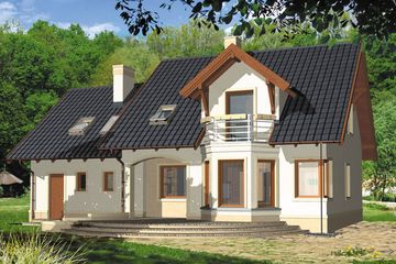  Projekt domu Akira I (WRH1180) - projekt domu parterowego z poddaszem - Zdjęcie 4