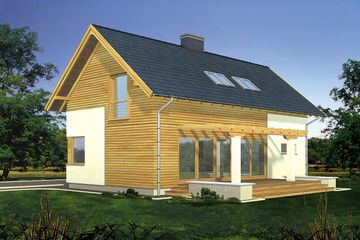  Projekt domu Alfa II (WRH1182) - projekt domu parterowego z poddaszem - Zdjęcie 3