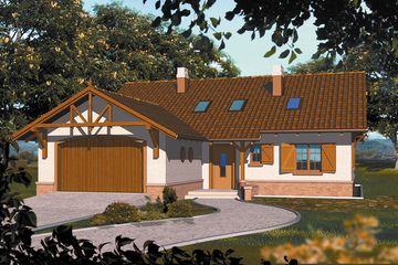  Projekt domu Apollo II (WRH1078) - projekt domu parterowego - Zdjęcie 4