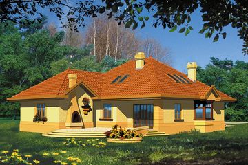  Projekt domu Arjuna II (WRH1048) - projekt domu parterowego - Zdjęcie 4