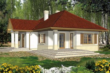  Projekt domu Aurora I (WRH1163) - projekt domu parterowego - Zdjęcie 4