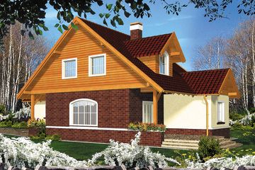  Projekt domu Azymut I (WRH1085) - projekt domu parterowego z poddaszem - Zdjęcie 3