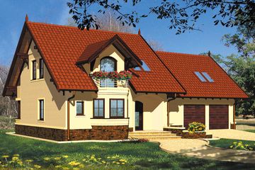  Projekt domu Diuna II (WRH1066) - projekt domu parterowego z poddaszem - Zdjęcie 2
