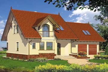  Projekt domu Diuna II (WRH1066) - projekt domu parterowego z poddaszem - Zdjęcie 4