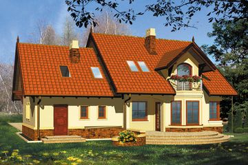  Projekt domu Diuna III (WRH1062) - projekt domu parterowego z poddaszem - Zdjęcie 4