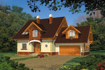  Projekt domu Dorado II (WRH1091) - projekt domu parterowego z poddaszem - Zdjęcie 3