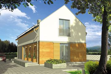  Projekt domu Ekliptyka (WRH1188) - projekt domu parterowego z poddaszem - Zdjęcie 2