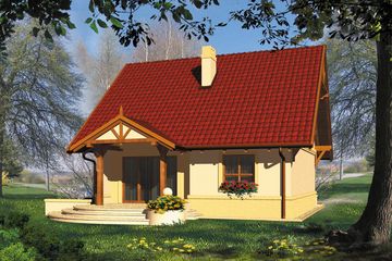  Projekt domu Foton (WRH1095) - projekt domu parterowego z poddaszem - Zdjęcie 3