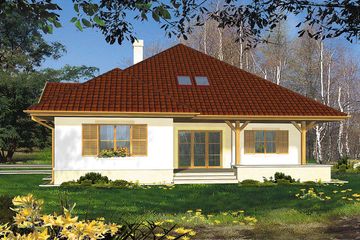  Projekt domu Gaja I (WRH1165) - projekt domu parterowego - Zdjęcie 4