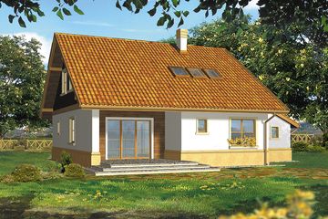  Projekt domu Galileo I (WRH1185) - projekt domu parterowego z poddaszem - Zdjęcie 3