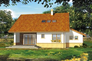  Projekt domu Galileo I (WRH1185) - projekt domu parterowego z poddaszem - Zdjęcie 4