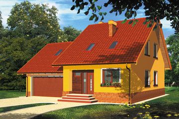  Projekt domu Ikar II (WRH1108) - projekt domu parterowego z poddaszem - Zdjęcie 4