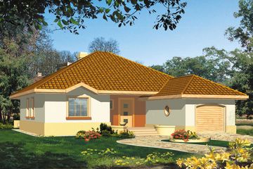  Projekt domu Merkury II (WRH1026) - projekt domu parterowego - Zdjęcie 3