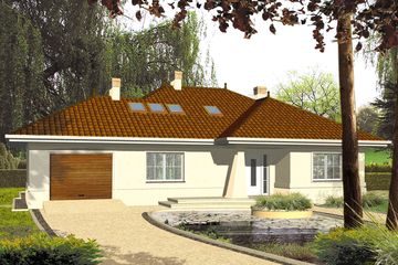  Projekt domu Mitra I (WRH1156) - projekt domu parterowego z poddaszem - Zdjęcie 4