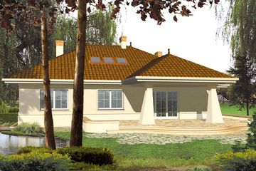  Projekt domu Mitra I (WRH1156) - projekt domu parterowego z poddaszem - Zdjęcie 5