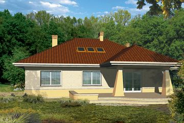  Projekt domu Mitra I (WRH1156) - projekt domu parterowego z poddaszem - Zdjęcie 6